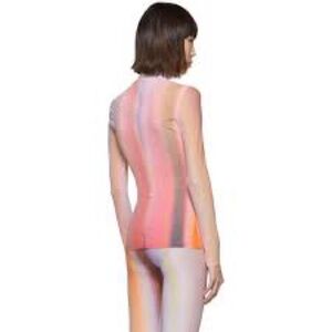 Mugler Pink and Orange Long Sleeve Top